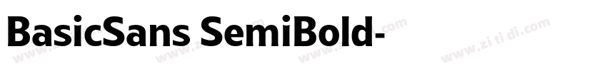BasicSans SemiBold字体转换 BasicSans SemiBold字体转换